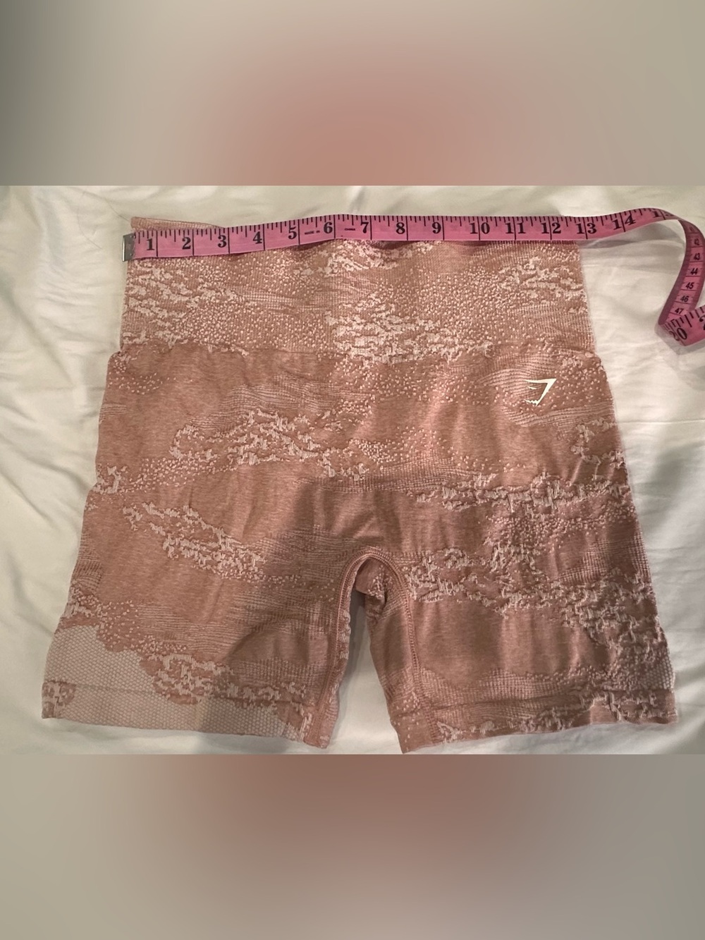 Gymshark High-Waist Shorts in Dusty Pink - Picture 4 of 5